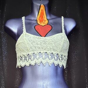 Lace Bralette in Cream